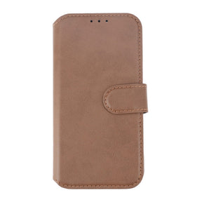 iPhone 15 Pro Plånboksfodral Läder Rvelon - Brun