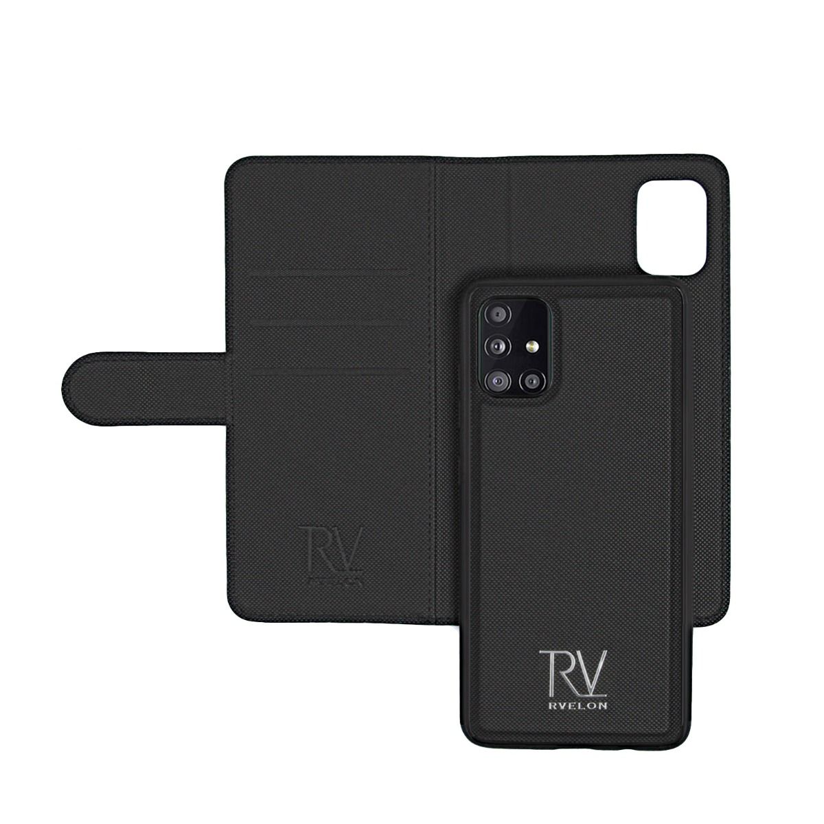 Samsung Galaxy A51 Plånboksfodral Magnet Rvelon - Svart