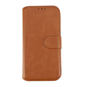iPhone 15 Plånboksfodral Magnet Rvelon - Brun