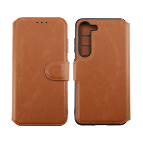 Samsung Galaxy S23 5G Plånboksfodral Rvelon - Brun