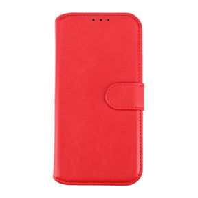 iPhone 15 Plånboksfodral Magnet Rvelon - Röd