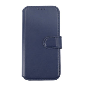 iPhone 15 Pro Plånboksfodral Läder Rvelon - Blå