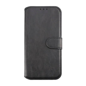 iPhone 12/12 Pro Plånboksfodral Magnet Rvelon - Svart