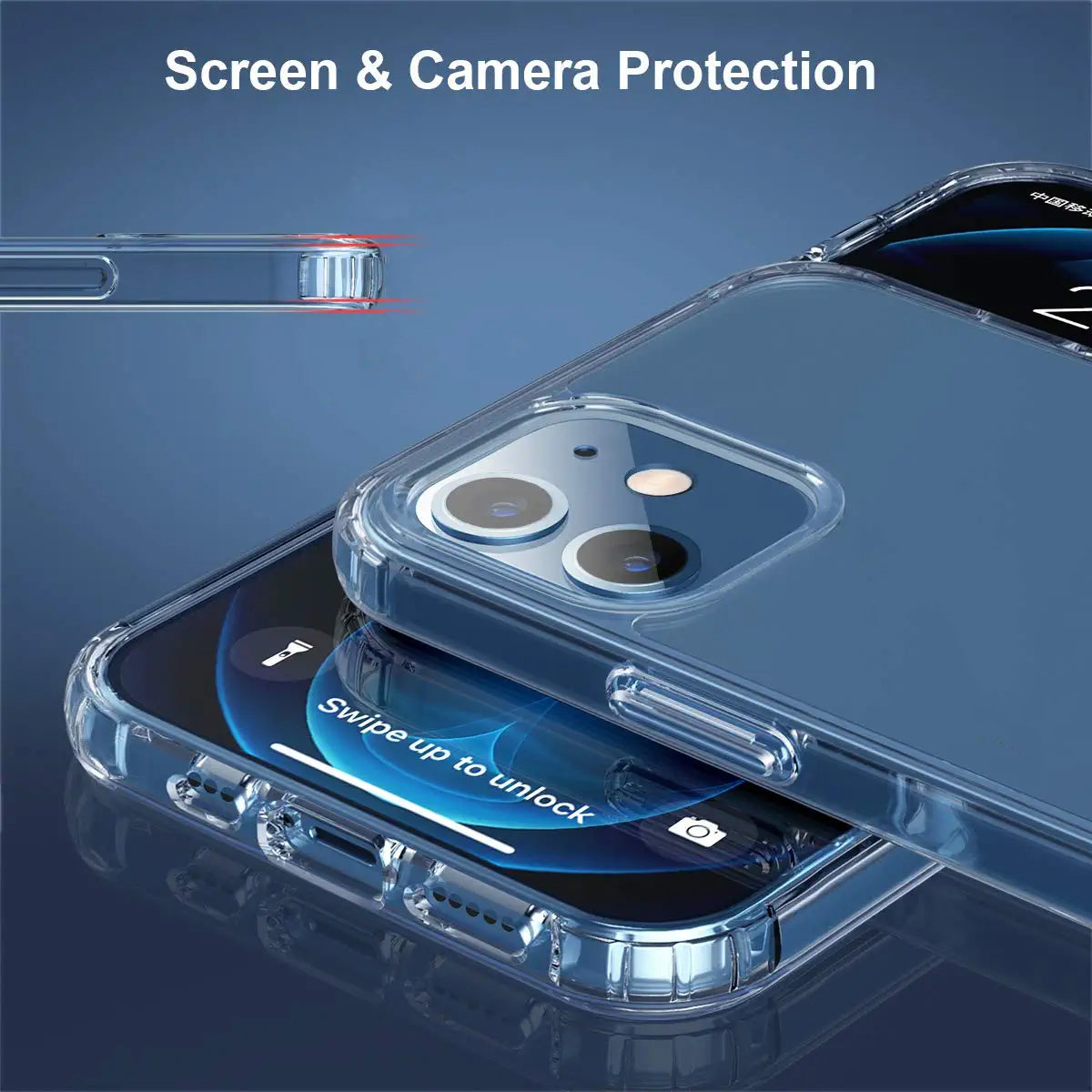 iPhone 12 Mini Skal Stöttåligt Rvelon - Transparent