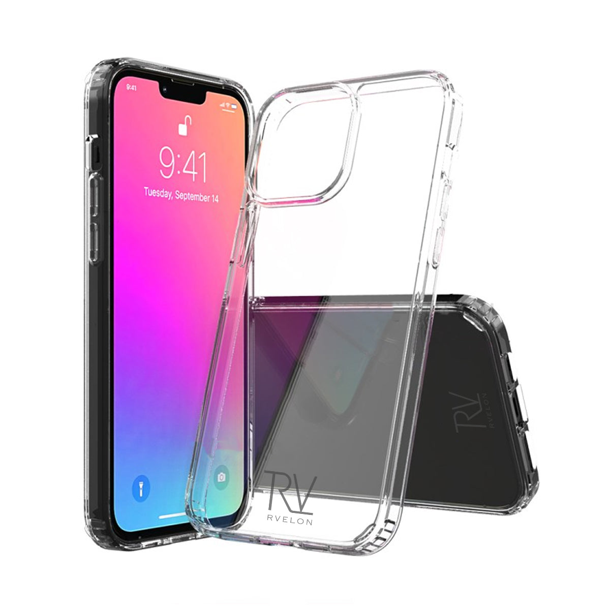 iPhone 12 Pro Max Stöttåligt Skal Rvelon - Transparent
