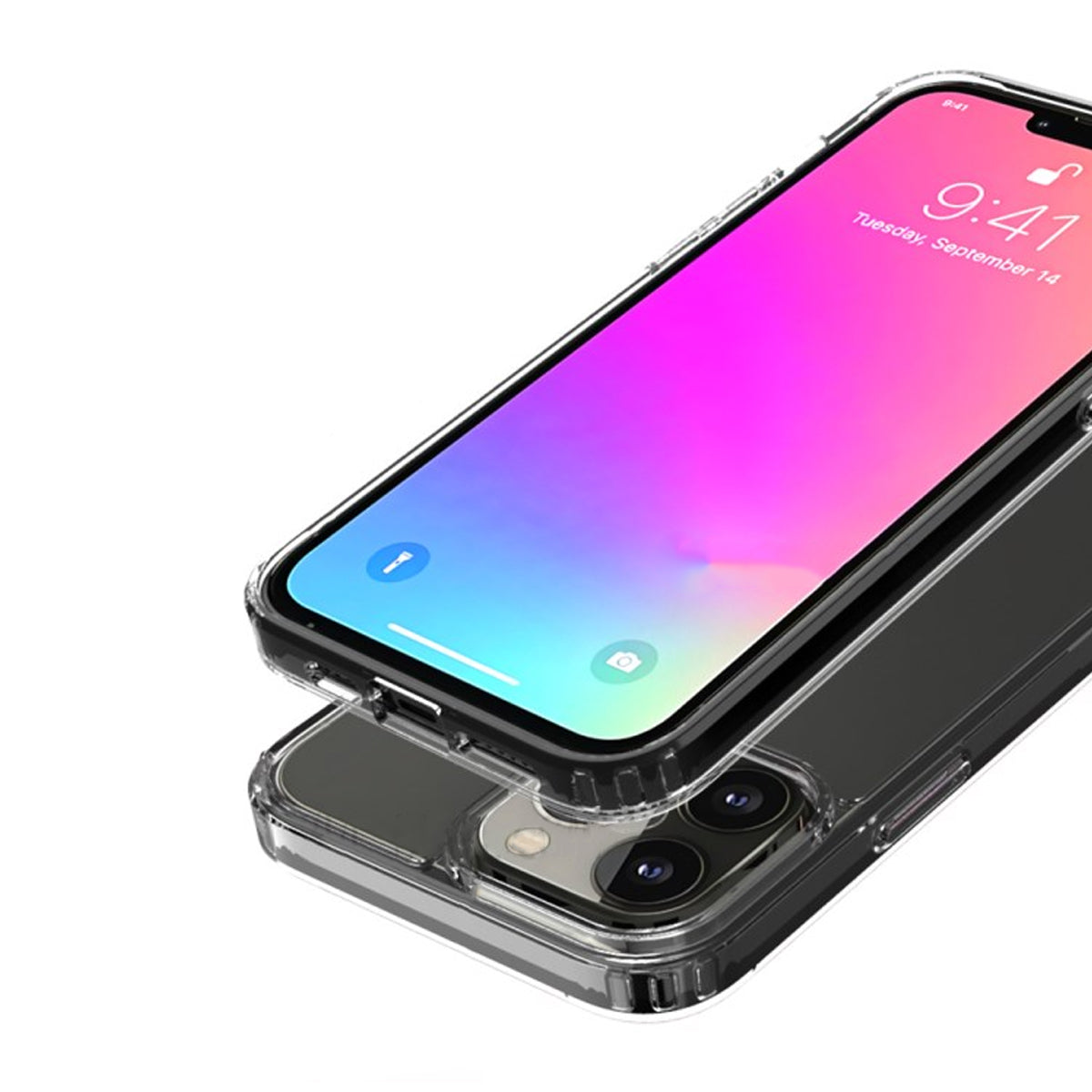 iPhone 12/12 Pro Stöttåligt Skal Rvelon - Transparent