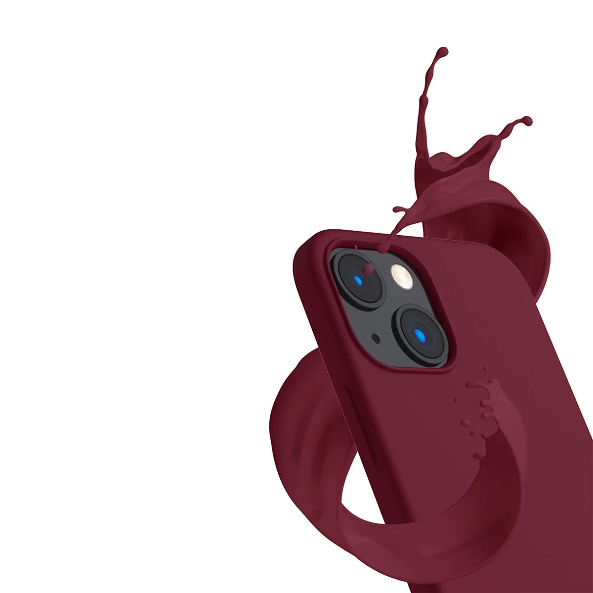 iPhone 13 Silikonskal Rvelon - Röd