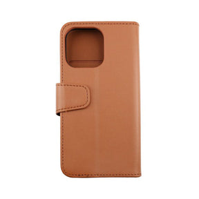 iPhone 13 Plånboksfodral Extra Kortfack Rvelon - Guldbrun