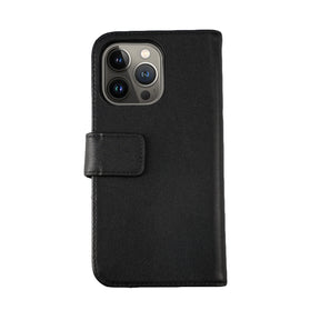 iPhone 12 Pro Max Plånboksfodral Läder Rvelon - Svart