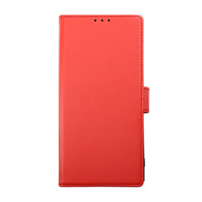 Samsung Galaxy S23 Ultra Plånboksfodral Magnet Rvelon - Röd