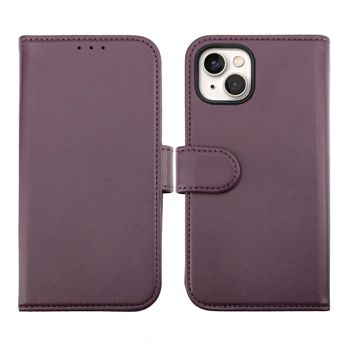iPhone 14 Plus Plånboksfodral Magnet Rvelon - Lila