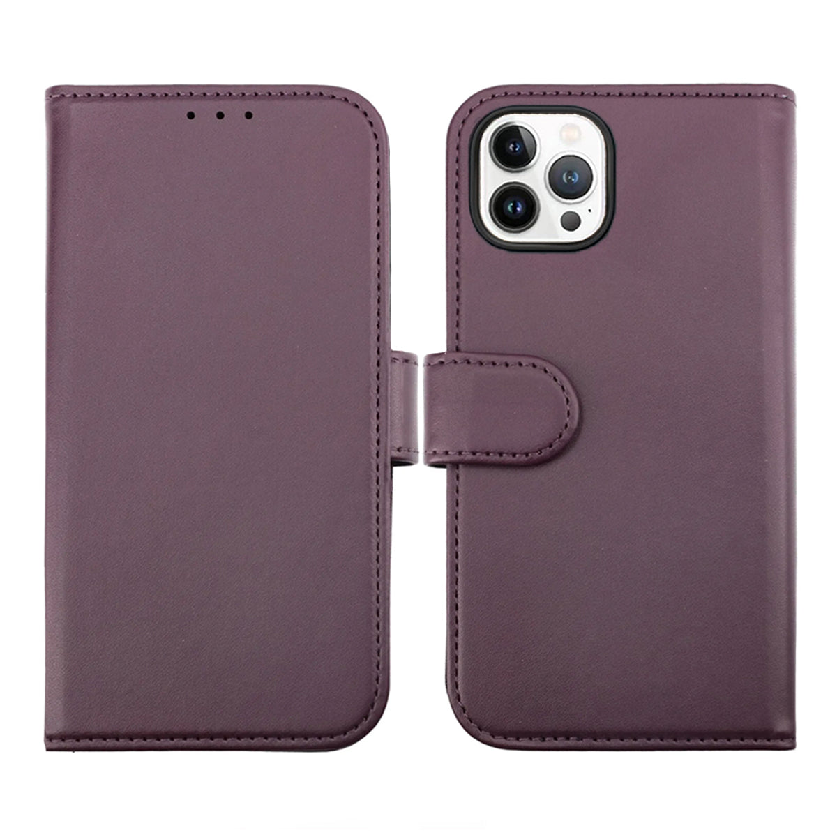 iPhone 14 Pro Max Plånboksfodral Magnet Rvelon - Lila
