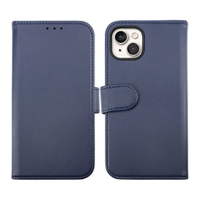 iPhone 14 Plus Plånboksfodral Magnet Rvelon - Blå