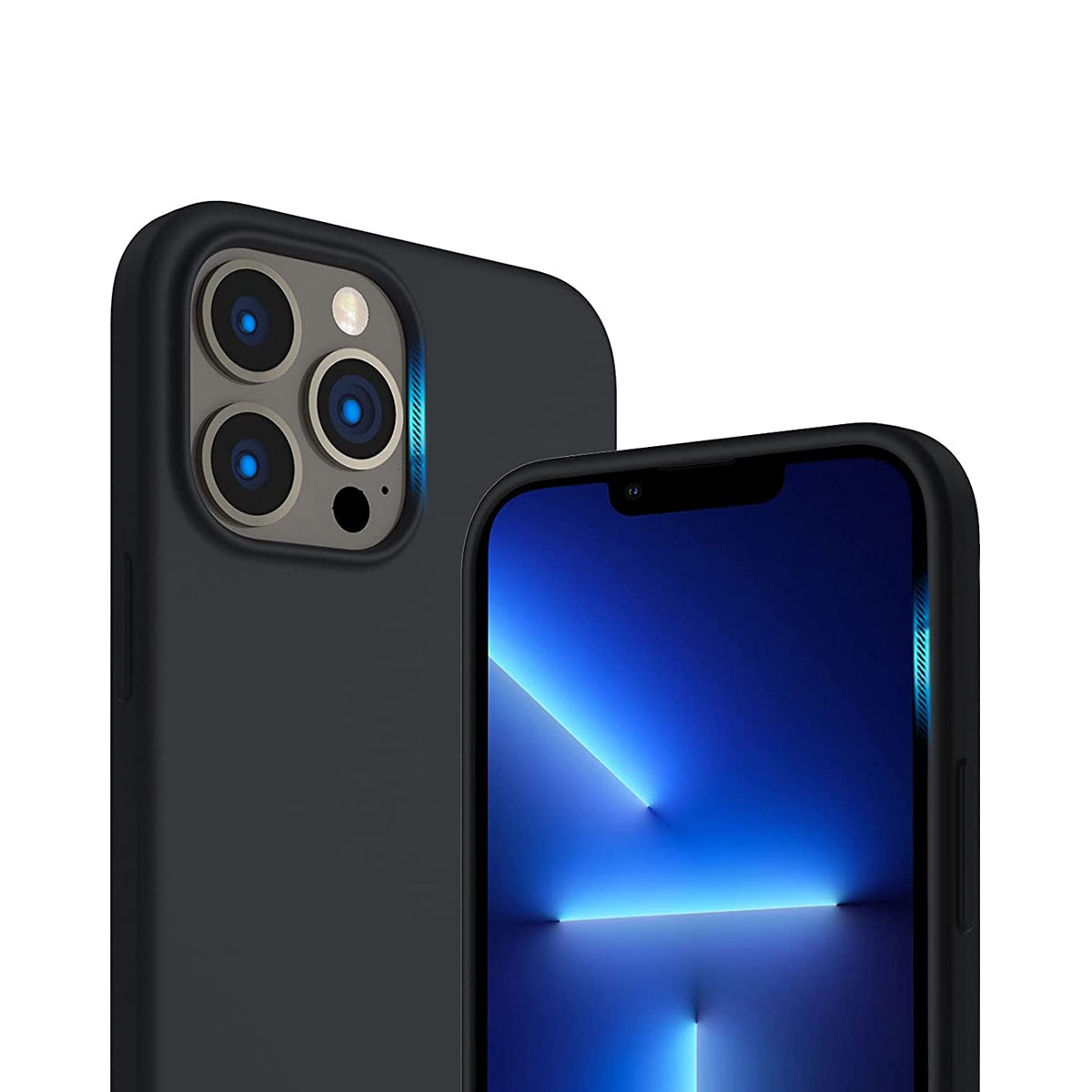 iPhone 13 Pro Silikonskal Rvelon - Svart