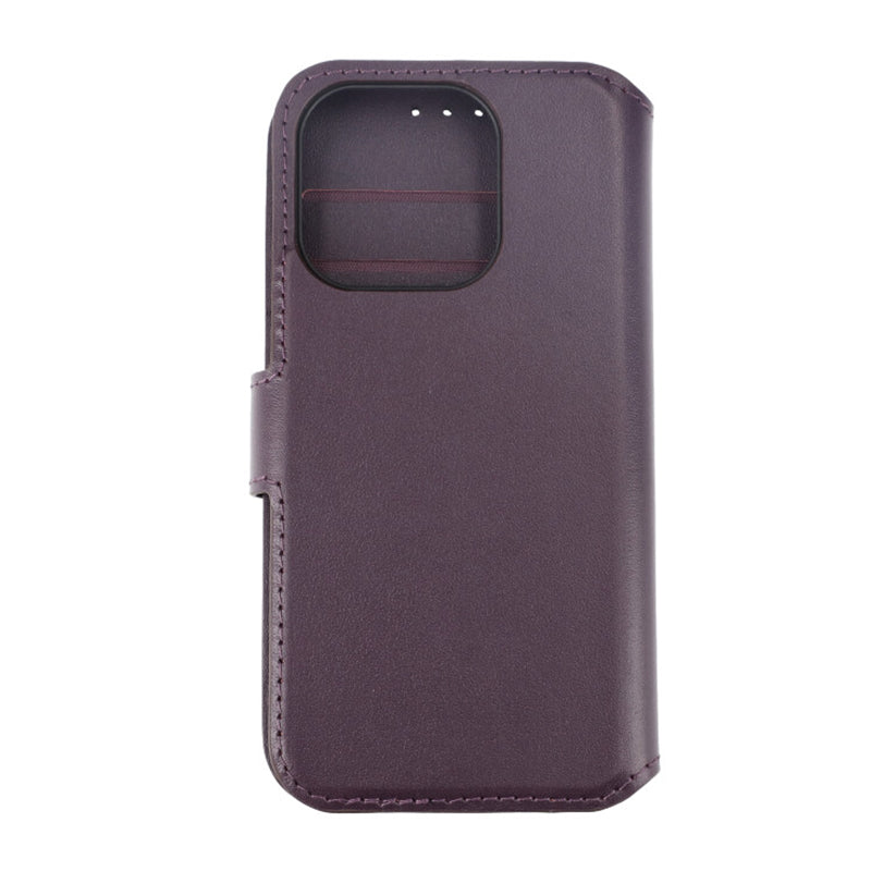iPhone 15 Pro Plånboksfodral Läder Rvelon - Lila