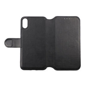 iPhone X/XS Plånboksfodral Extra Kortfack Rvelon - Svart