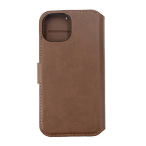 iPhone 15 Plånboksfodral Läder Rvelon - Brun