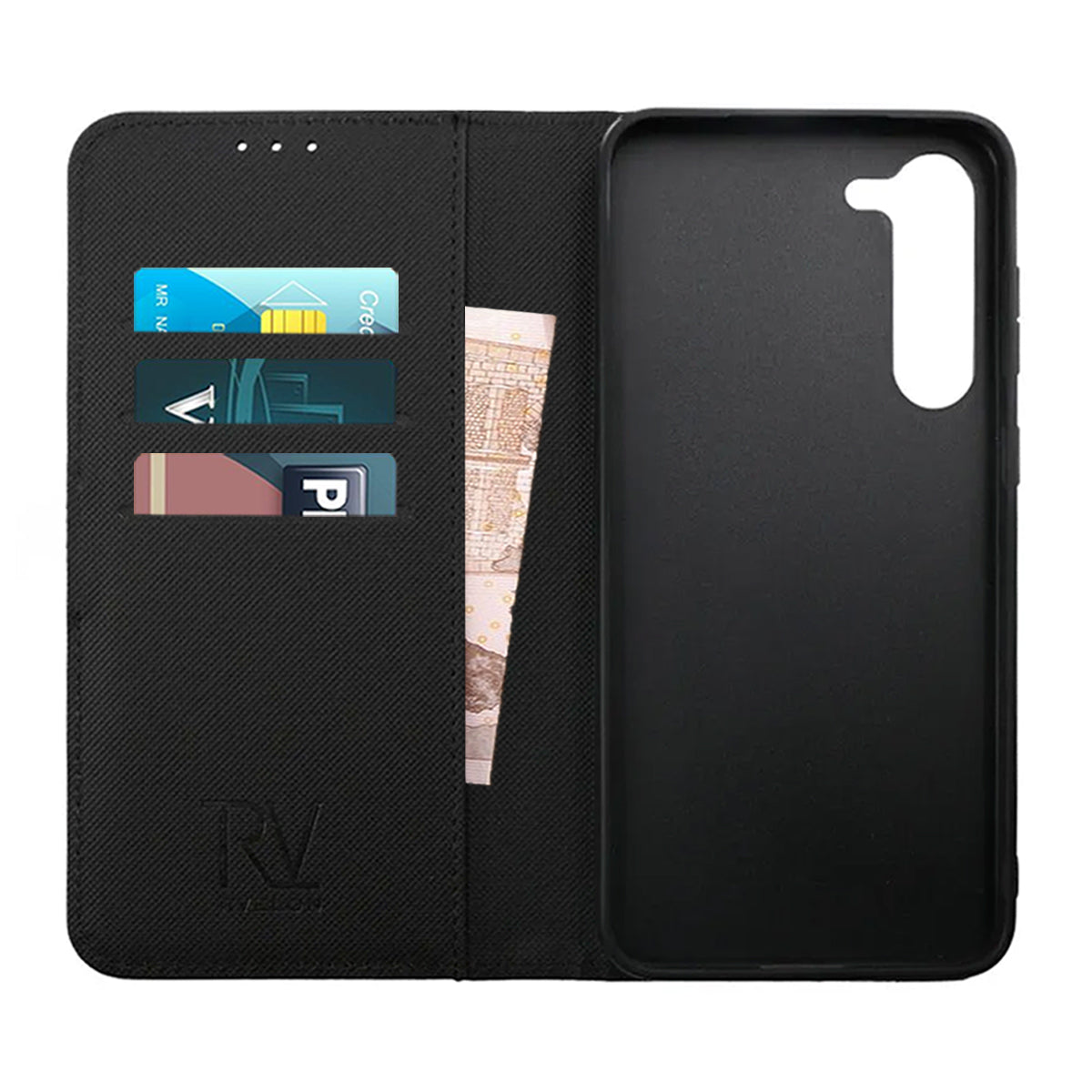 Samsung Galaxy S23 Plus Plånboksfodral Magnet Rvelon - Svart