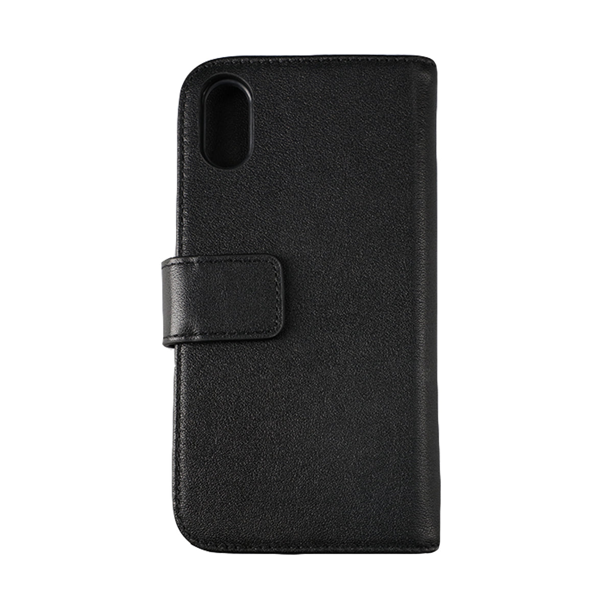 iPhone X/XS Plånboksfodral Läder Rvelon - Svart