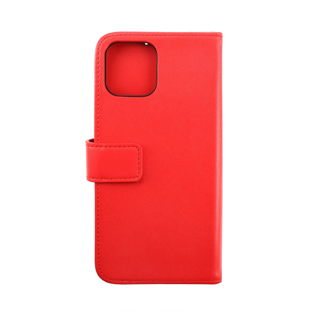 iPhone 14 Plus Plånboksfodral Läder Rvelon - Röd