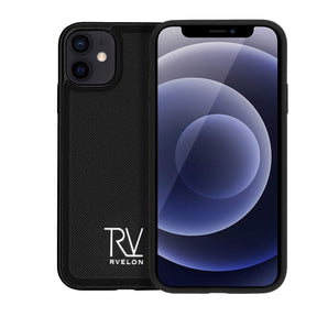 iPhone 12 Mini Plånboksfodral Magnet Rvelon - Svart