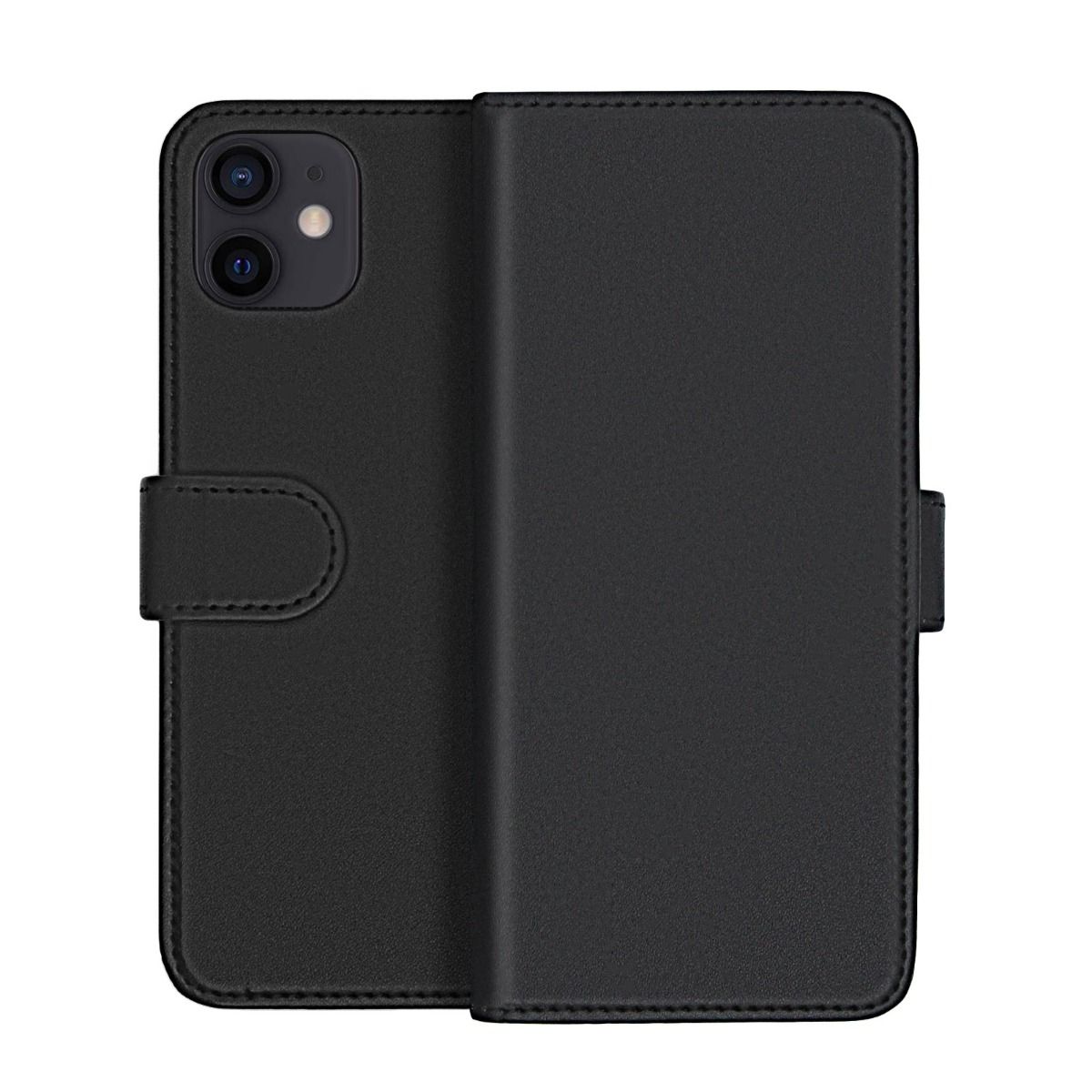 iPhone 12 Mini Plånboksfodral Magnet Rvelon - Svart