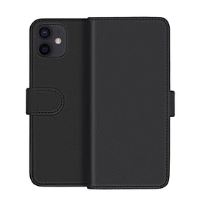 iPhone 12 Mini Plånboksfodral Magnet Rvelon - Svart