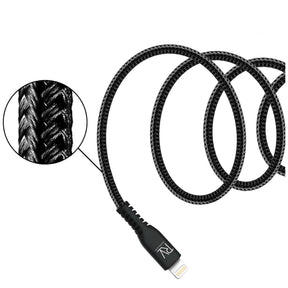 Rvelon USB-C till Lightning Kabel Flätad 1m