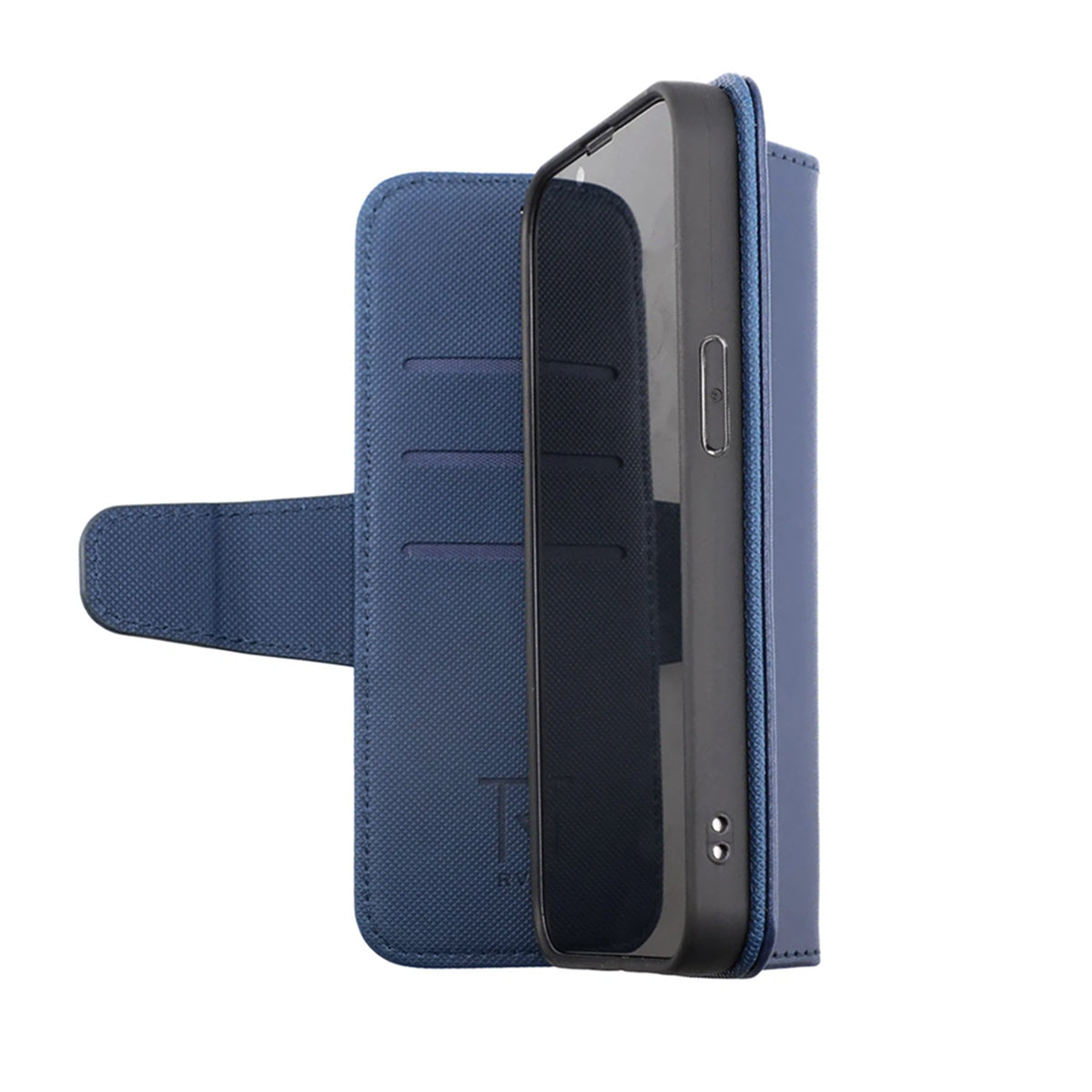 iPhone 14 Plånboksfodral Extra Kortfack Rvelon - Blå