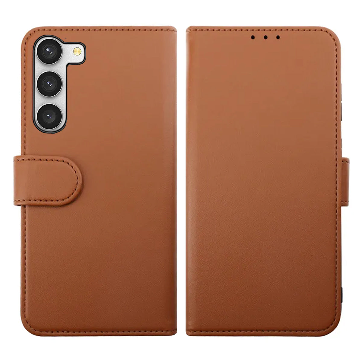 Samsung Galaxy S23 Plus Plånboksfodral Magnet Rvelon - Brun