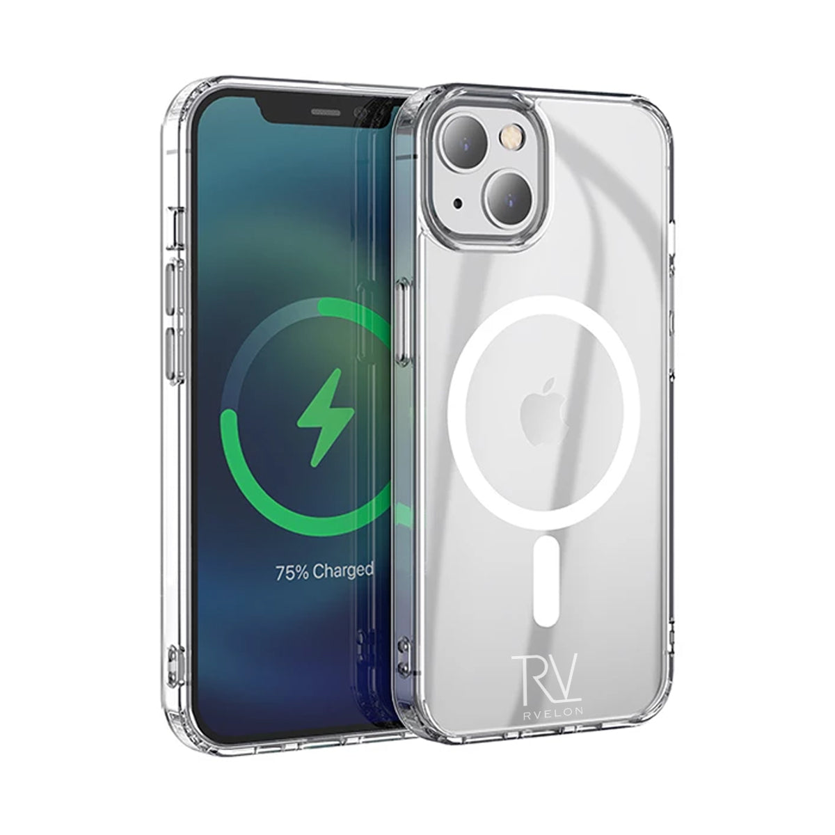 iPhone 13 Mini Skal MagSafe Stöttåligt Rvelon - Transparent
