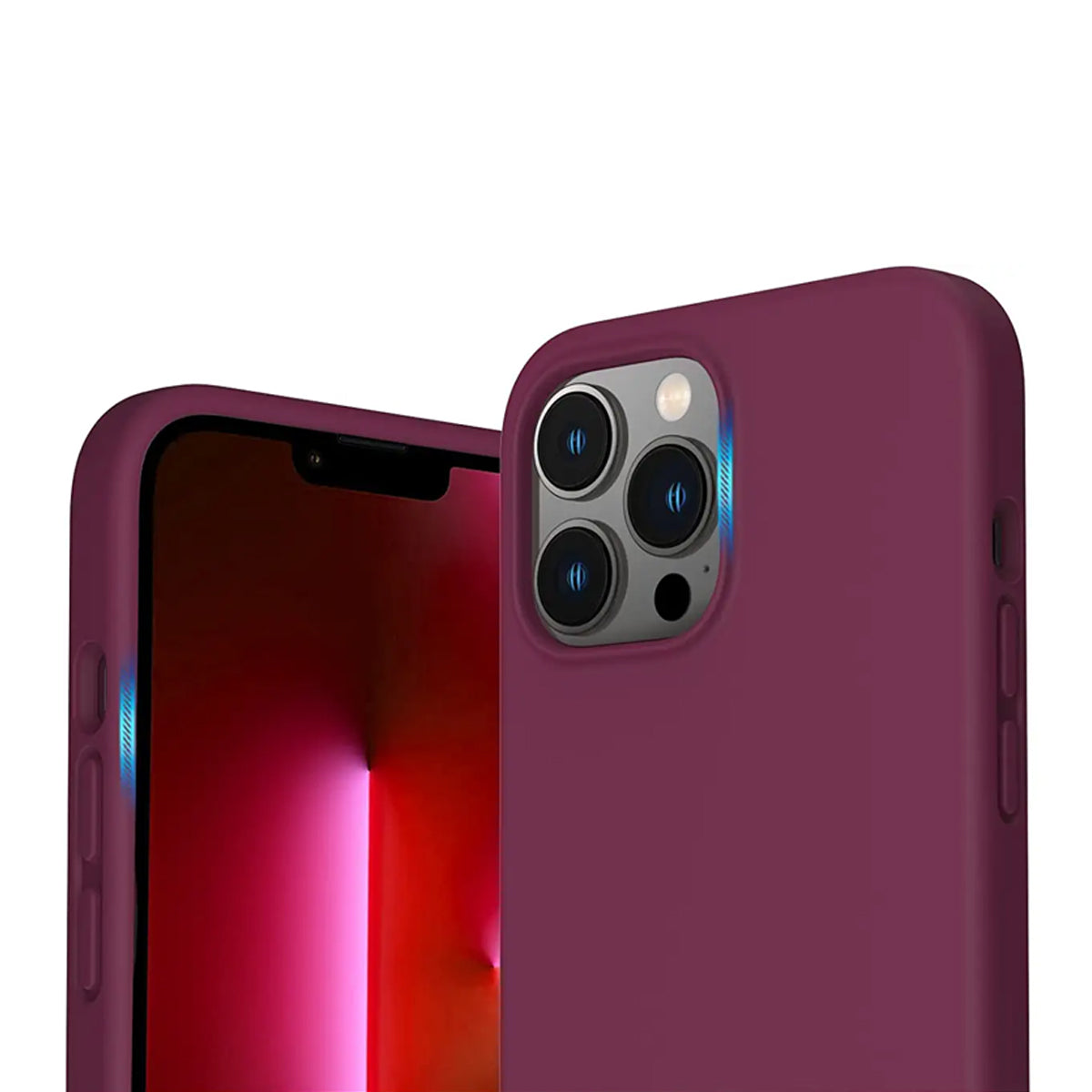 iPhone 13 Pro Max Silikonskal Rvelon - Röd