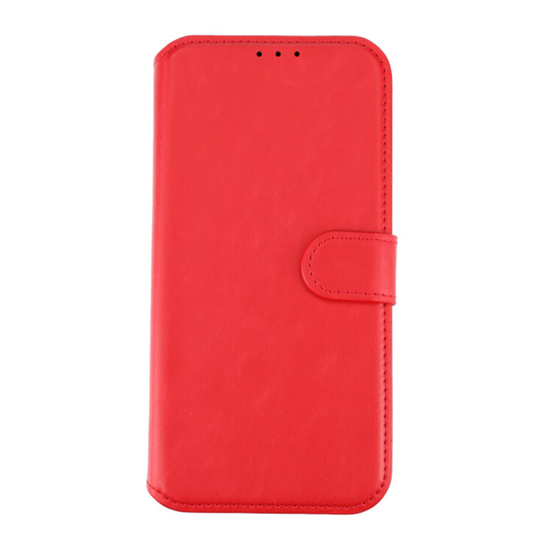 iPhone 15 Plus Plånboksfodral Magnet Rvelon - Röd