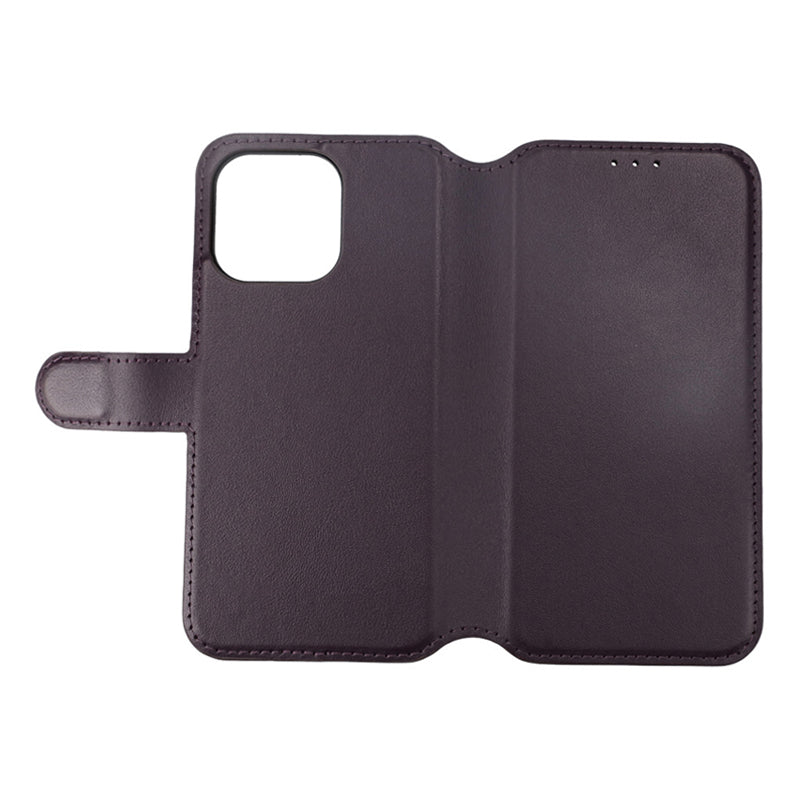 Plånboksfodral Läder Rvelon till iPhone 15 Pro Max - Lila