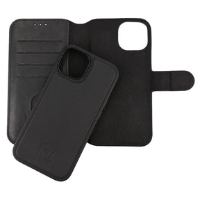 iPhone 15 Plånboksfodral Magnet Rvelon - Svart