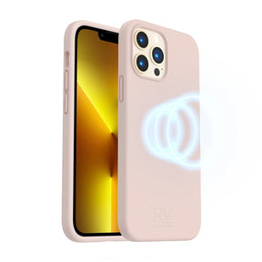 iPhone 14 Pro Silikonskal Rvelon MagSafe - Sand Rosa