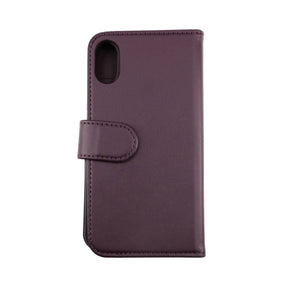 iPhone X/XS Plånboksfodral Magnet Rvelon - Mörklila