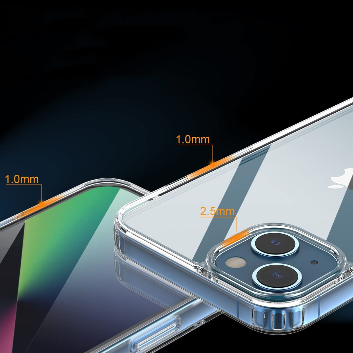 iPhone 13 Skal Stöttåligt Rvelon - Transparent