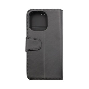 iPhone 14 Pro Plånboksfodral Extra Kortfack Rvelon - Svart
