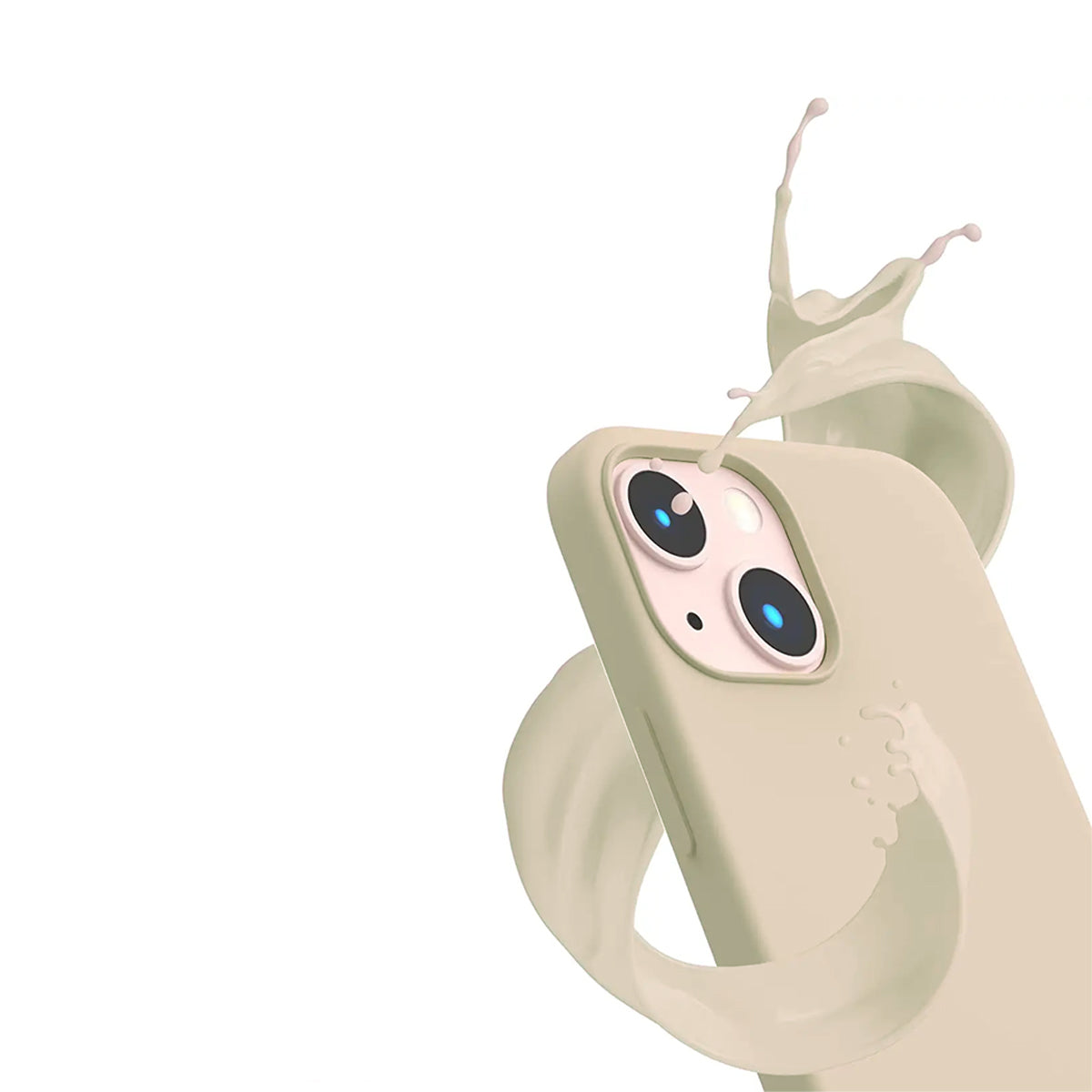 iPhone 13 Silikonskal Rvelon - Beige