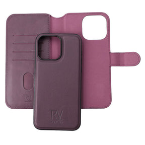 iPhone 15 Pro Max Plånboksfodral Magnet Rvelon - Lila