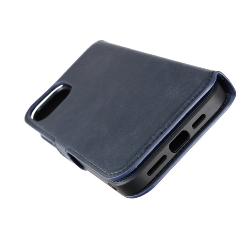 iPhone 15 Plus Plånboksfodral Magnet Rvelon - Blå