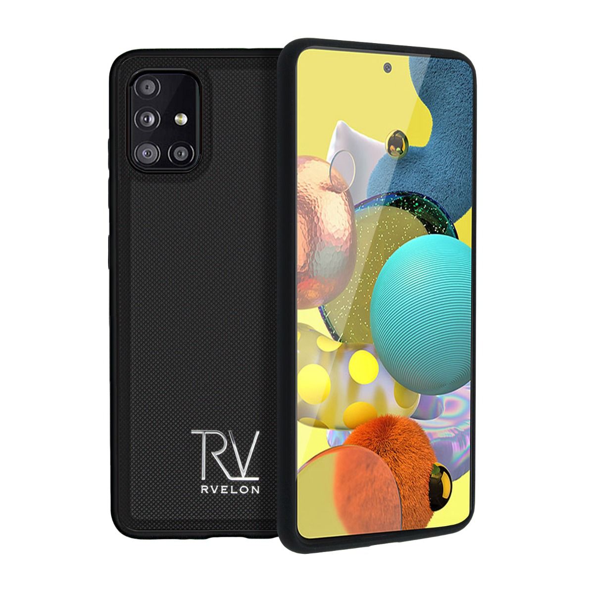 Samsung Galaxy A51 Plånboksfodral Magnet Rvelon - Svart