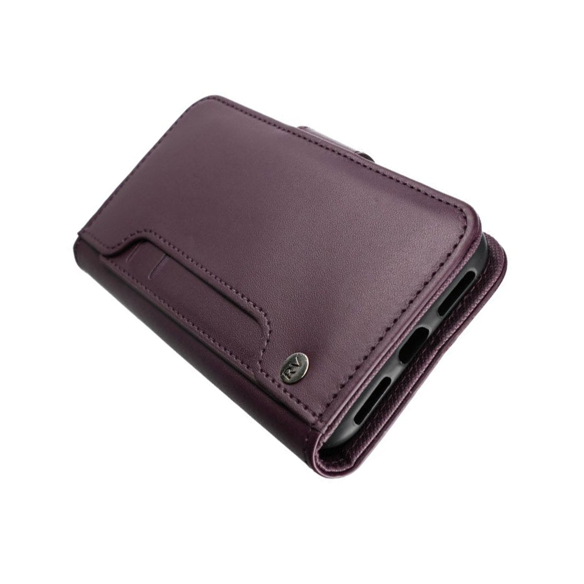 iPhone X/XS Plånboksfodral Extra Kortfack Rvelon - Mörklila