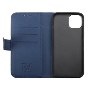 iPhone 14 Plus Plånboksfodral Magnet Rvelon - Blå