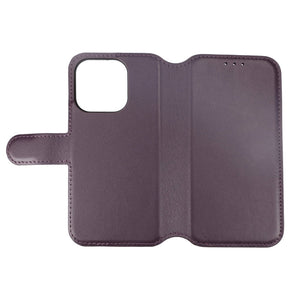 iPhone 15 Pro Plånboksfodral Läder Rvelon - Lila