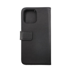 iPhone 14 Pro Plånboksfodral Läder Rvelon - Svart