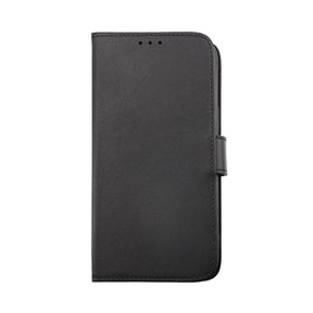 iPhone 14 Pro Plånboksfodral Läder Rvelon - Svart