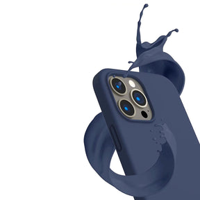 iPhone 14 Pro Silikonskal Rvelon MagSafe - Blå