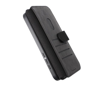 iPhone 15 Pro Max Plånboksfodral Magnet Rvelon - Svart